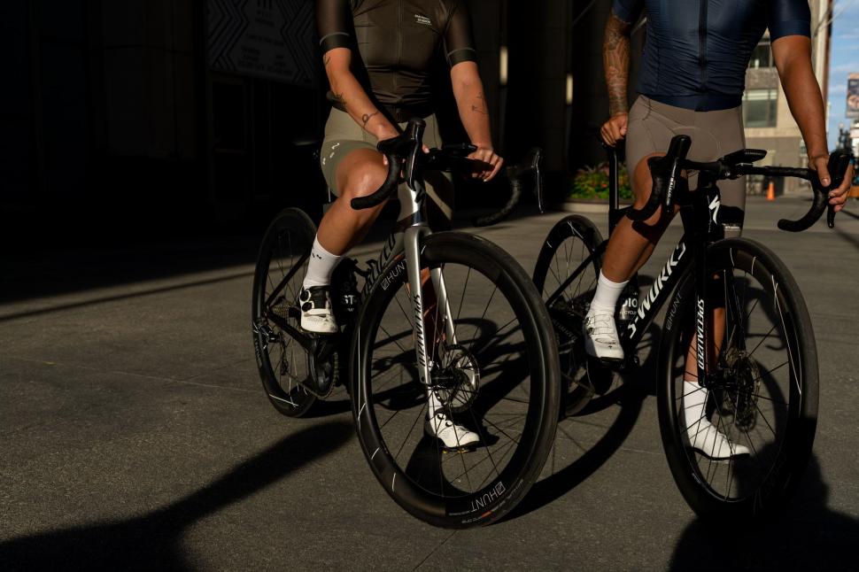 2022 Hunt 48 Limitless Carbon Spoke Disc wheels lifestyle