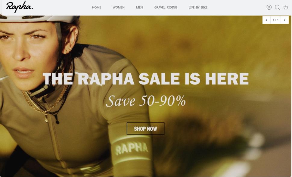 Fake Rapha site, 2025