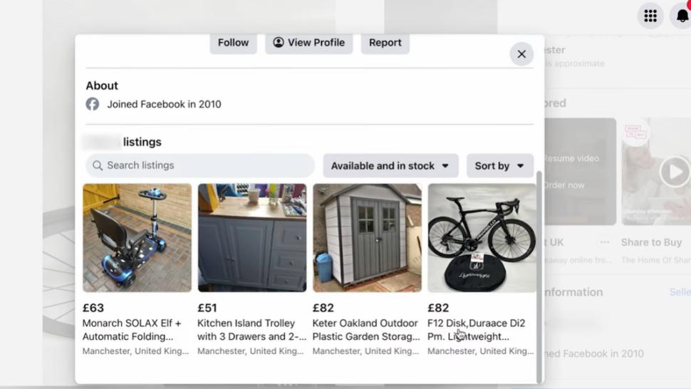fb marketplace scam screenshot