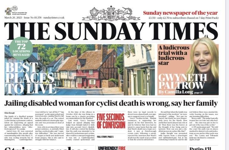 The Sunday Times 26/3/23
