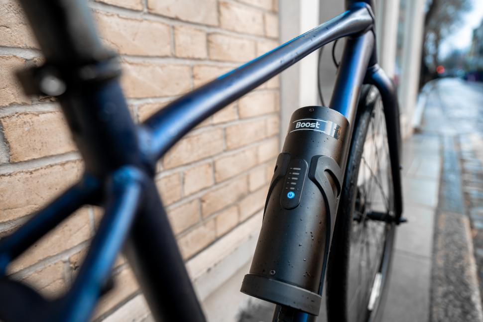 Boost Bike Full Size Battery on bike