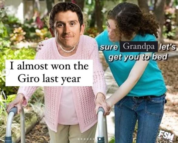 Geraint Thomas Giro Instagram post