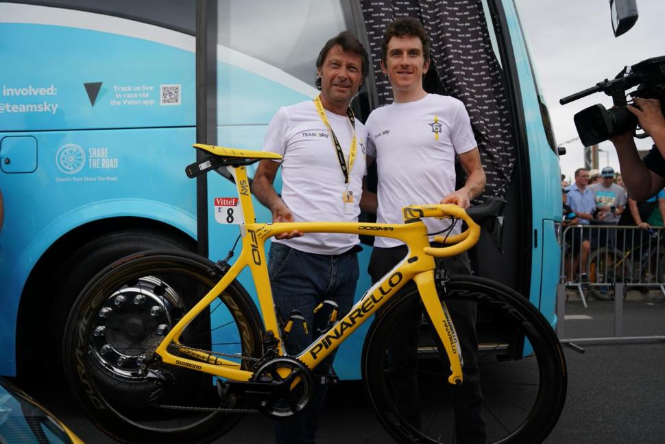 geraint thomas yellow bike 