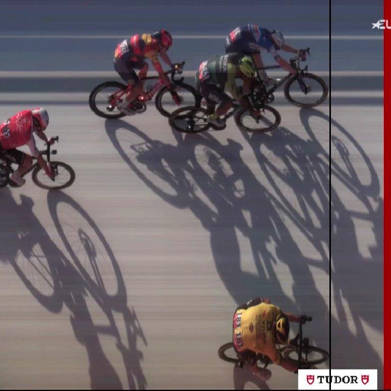 UAE Tour photo finish (Eurosport)