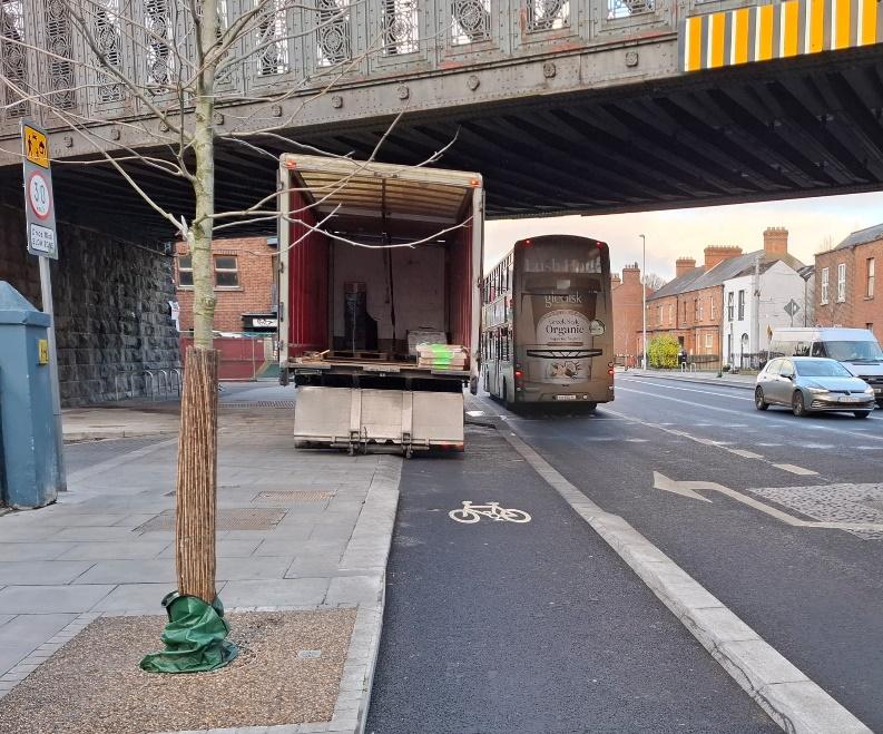 Cycle lane parking (Dublin City Council)
