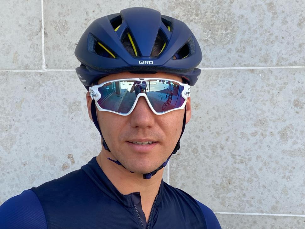 2022 Giro Eclipse Spherical Road Helmet & sunglasses 2