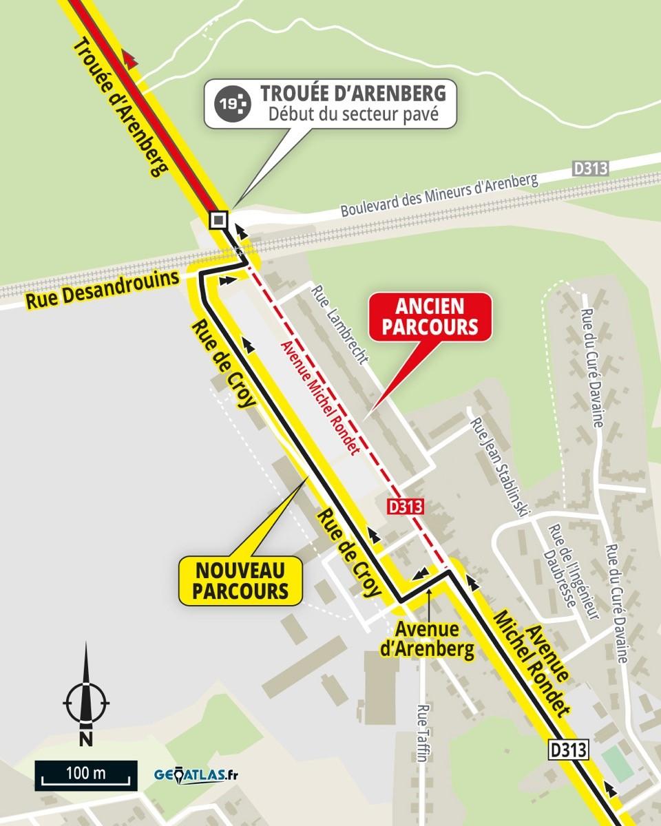 Paris-Roubaix detour to replace chicane