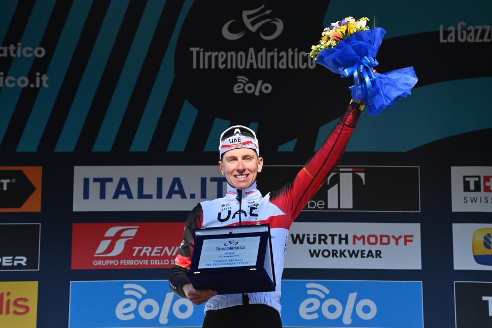 Pogacar Tirreno (Image credit: LaPresse)