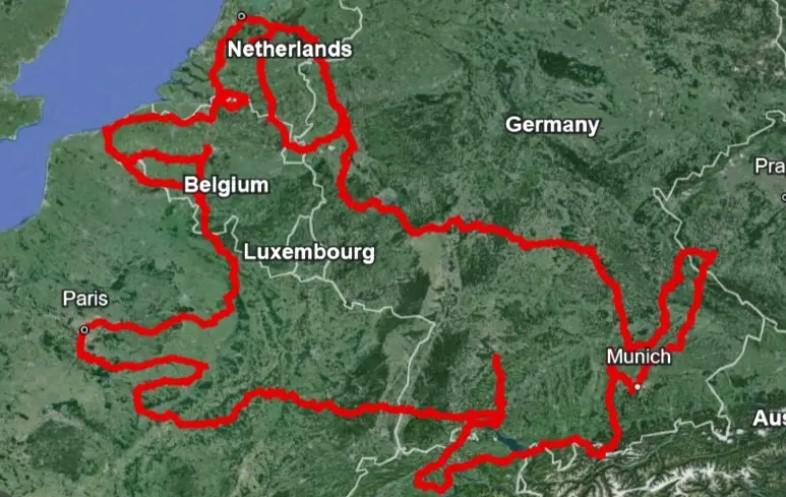 Guinness record-breaking Strava Art (Kristen Bellmer)