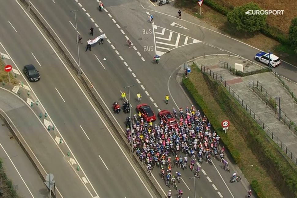 2025 Vuelta stage 11 protest, Bilbao