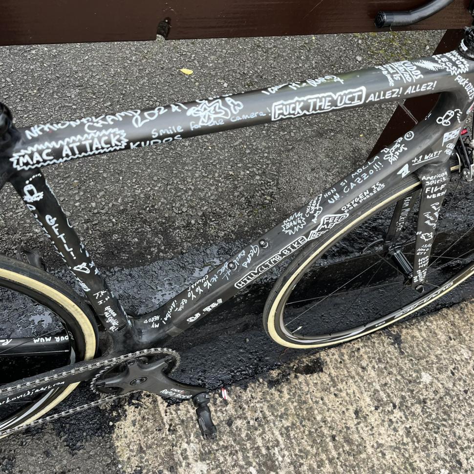 Harry MacFarlane's British hill climb championships bike, 2024 (Simon Warren) 2