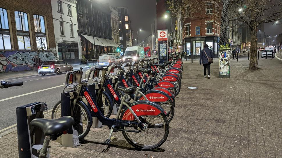 Hire bikes - Santander Cycles &copy; Simon MacMichael.jpg