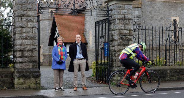 Howth Presbyterian Church cycle lane 