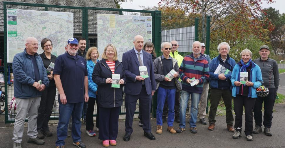 2025 Spokes West Lothian map launch with Kirsteen Sullivan MP and Cllr Peter Heggie