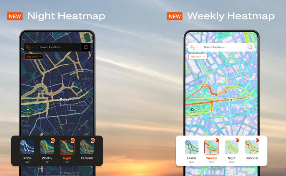 Strava new heatmaps November 2024