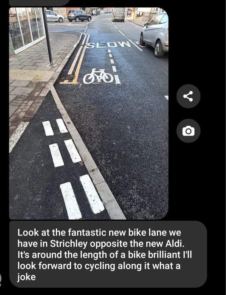 Short cycle lane