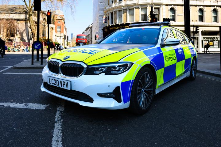 Police car in London