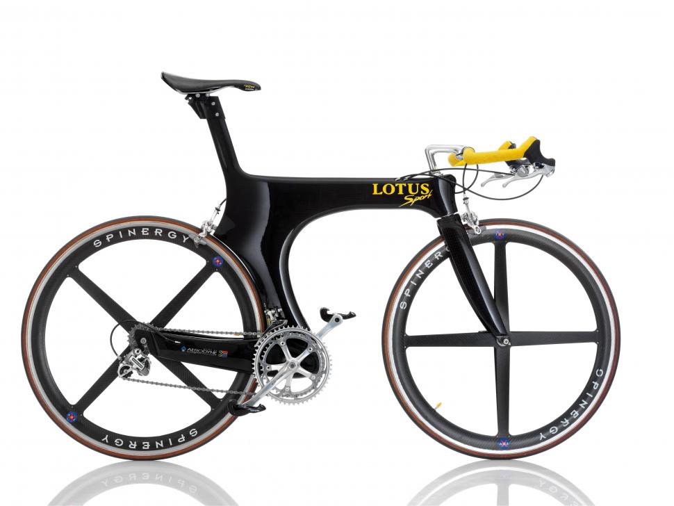 Lotus Sport 110: The road version of Chris Boardman's Barcelona track superbike, this ground-breaking 1994 carbon was designed by Mike Burrows and Lotus. It's the apex of a period of design innovation eventually squashed by the UCI's Lugano Charter.