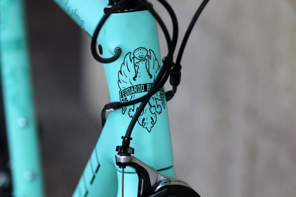 Bianchi Specialissima - head tube badge