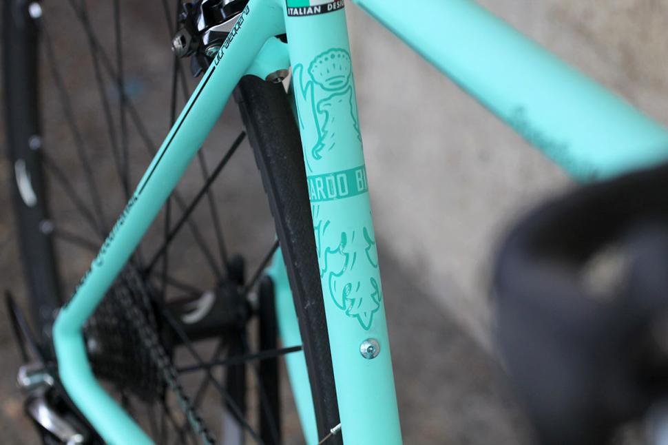 Bianchi Specialissima - seat tube