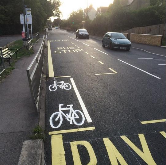 Caminada Stroud bike lane.png