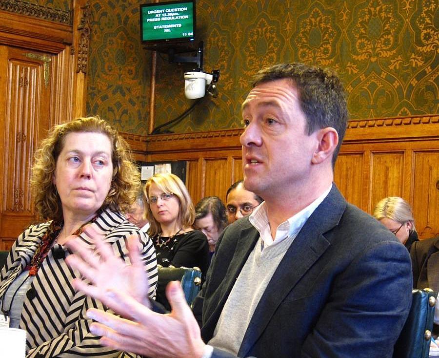 Chris Boardman at the Get Britain Cycling Inquiry