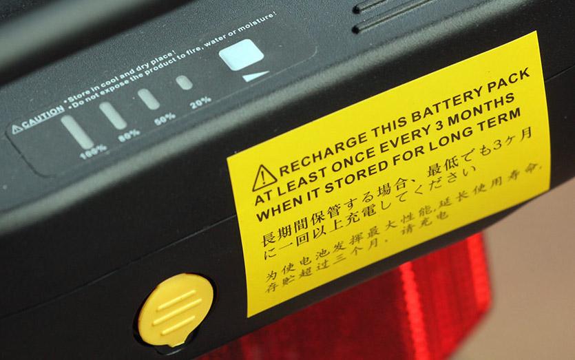 Raleigh Velo XC - battery indicator