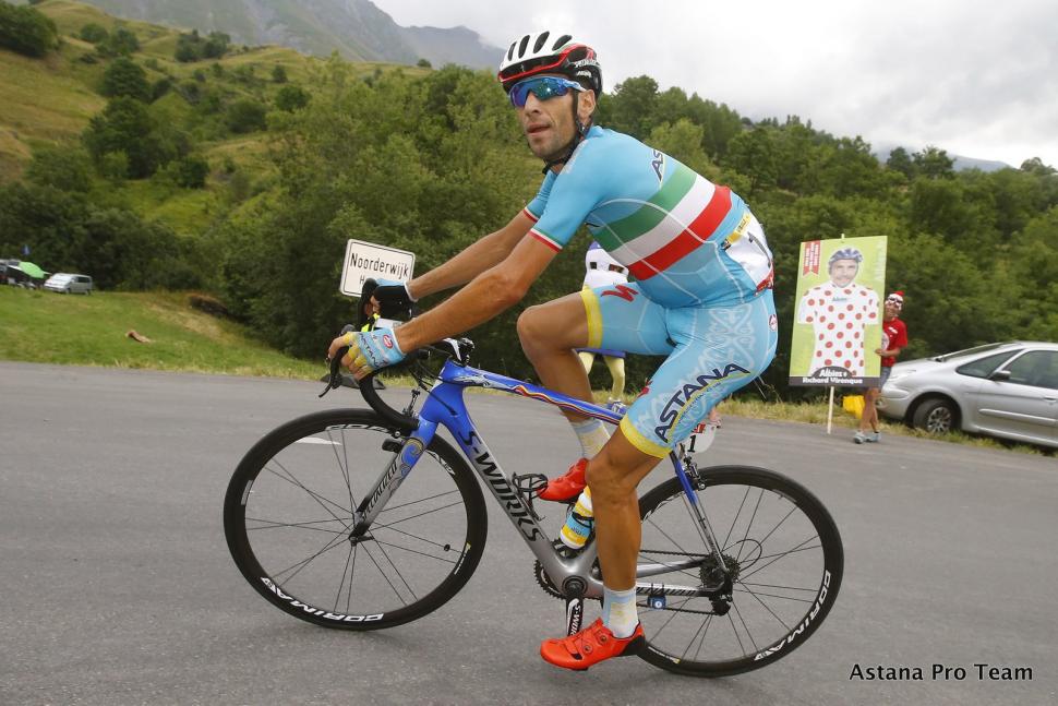 nibali riding - pic astana pro team