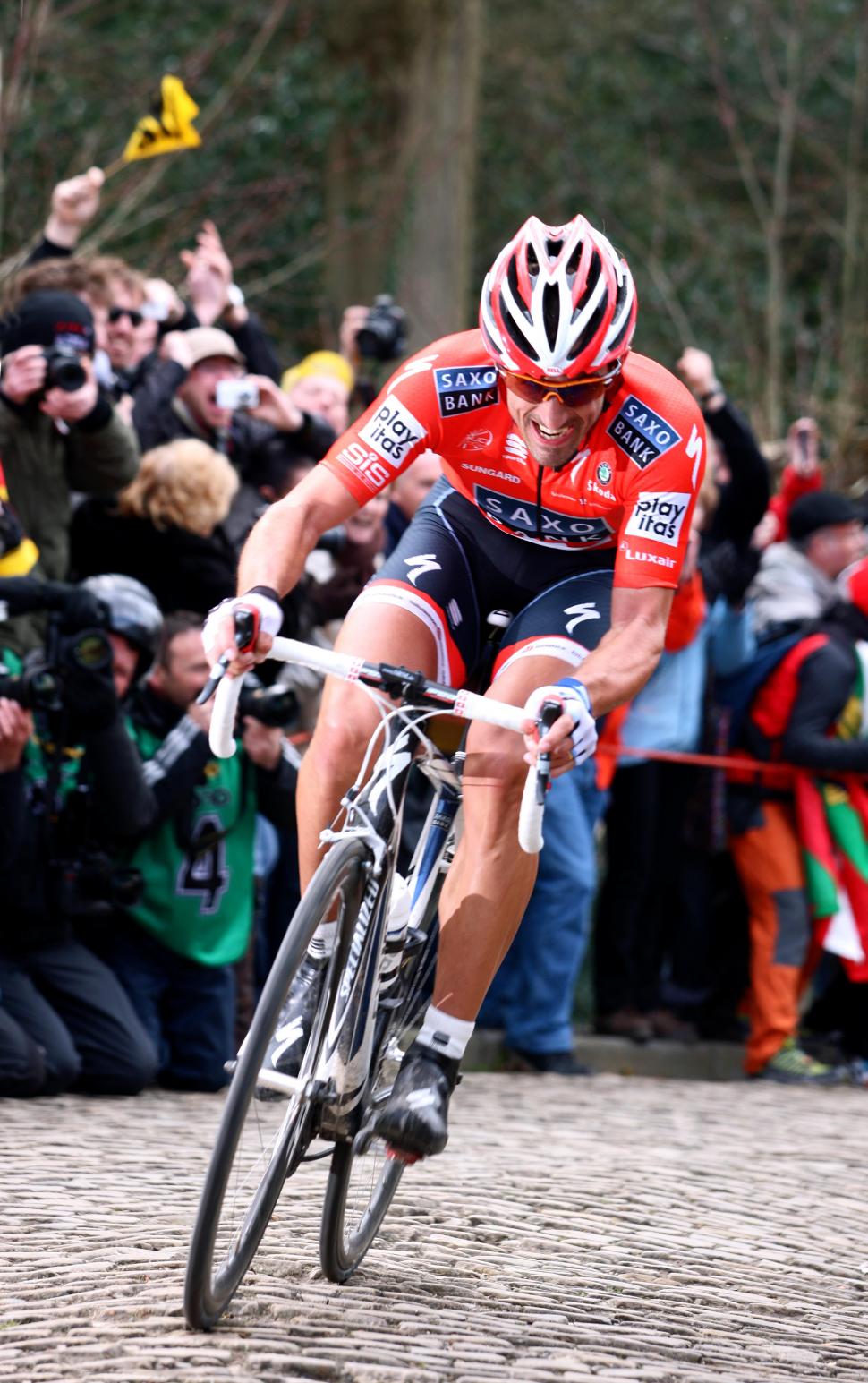 Tour of Flanders 2010 Cancellara_Muur_1st_&copy;Photosport International