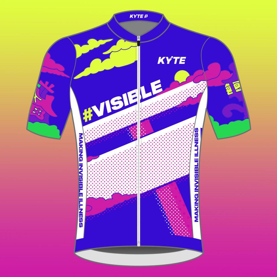 Cycling with invisible illness jersey