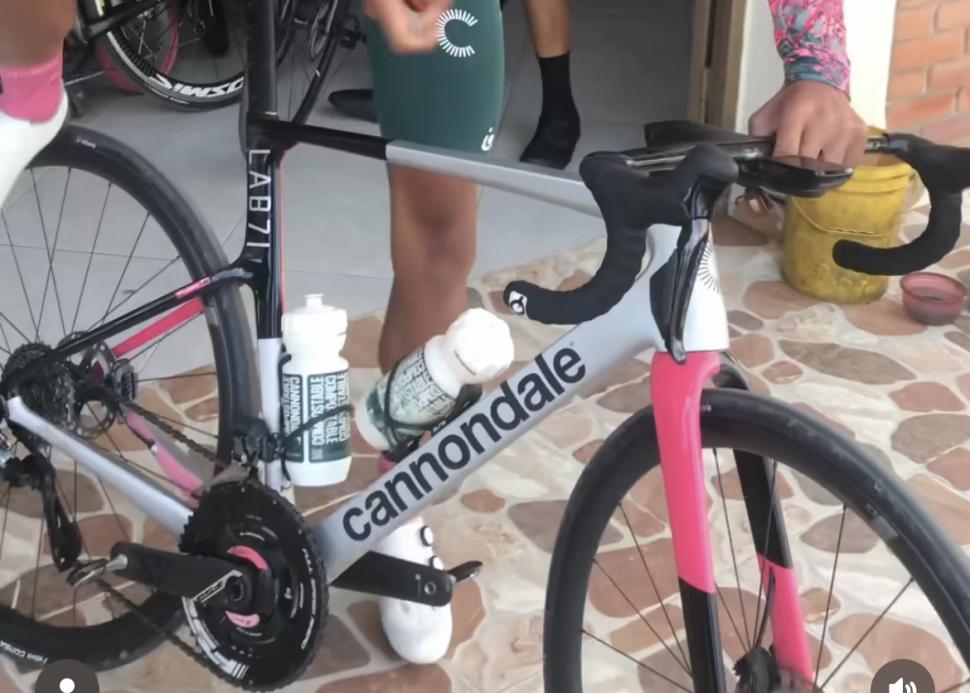 Diego Camargo spotted on new Cannondale SuperSix Evo 4