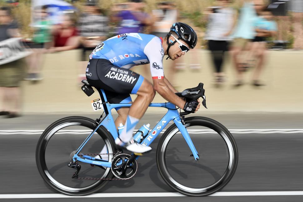 Israel Cycling Academy at 2018 Giro d'Italia (picture RCS Sport, LaPresse).JPG