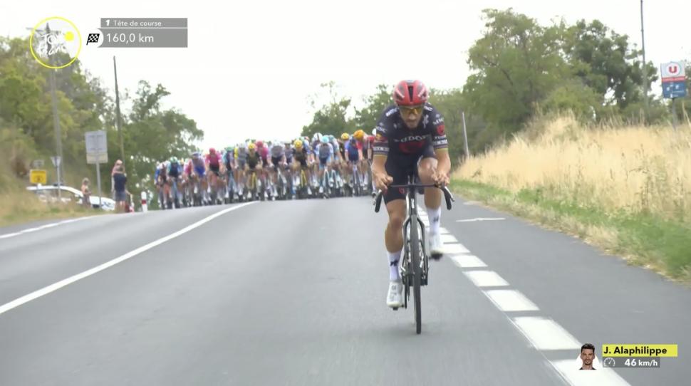 Julian Alaphilippe attacks on Bastille Day, 2025 Tour de France