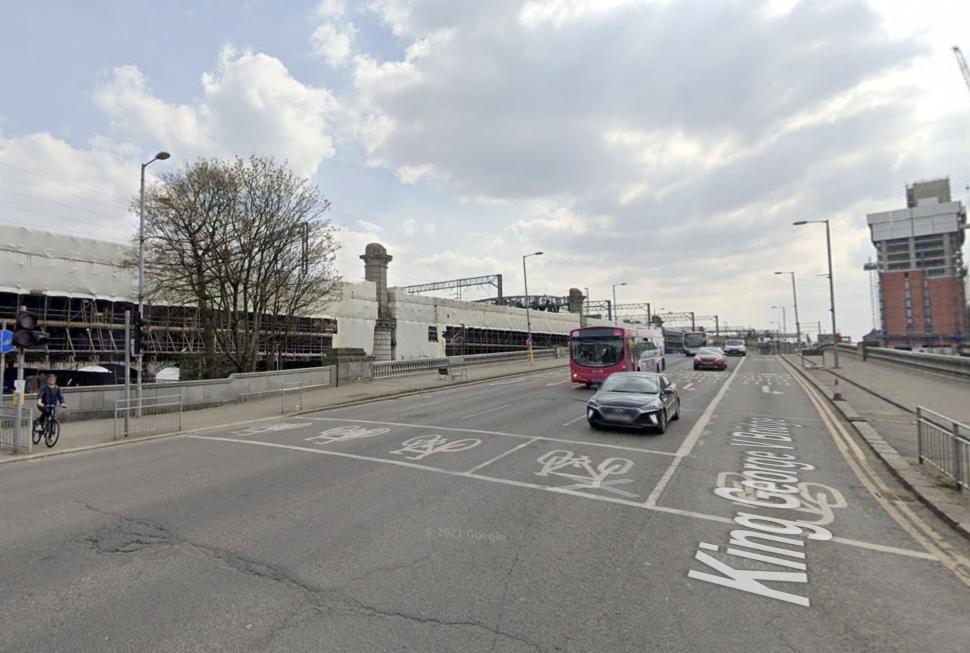 King George V Bridge, Glasgow (Google Maps)