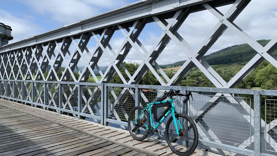 komoot coffee ride Mike Stead Logierait Bridge