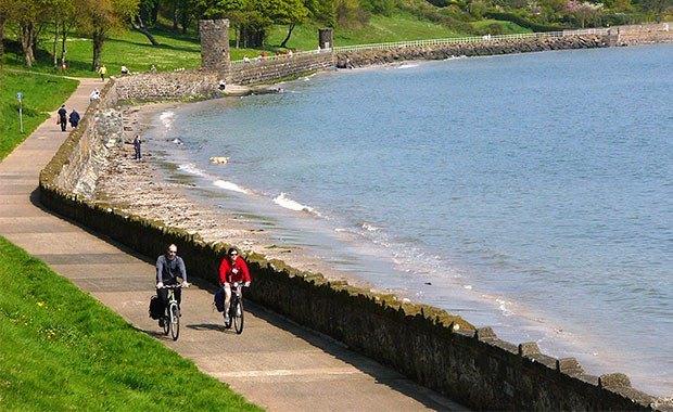 The Lagan and Lough route at Newtownabbey in Northern Ireland - the last maps to complete the UK series. Credit Robert Ashby. Sustrans