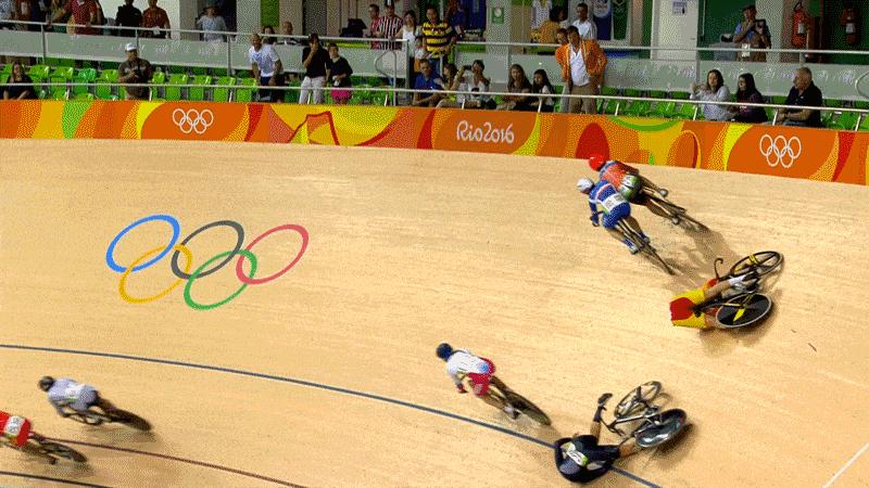 Lauren Van Riessen Velodrome wall ride Rio Olympics 2016