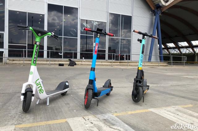 London e-scooters (TfL)