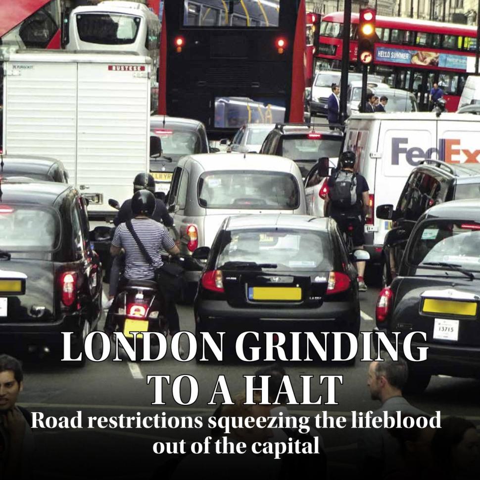 London grinding to a halt image (London Traffic Watch)