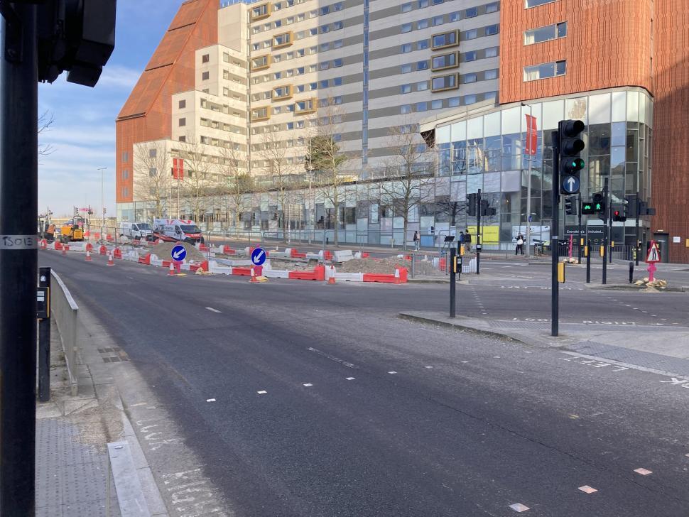 London Olympic Park roadworks