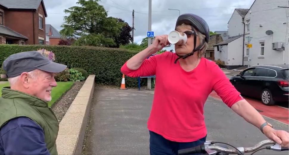 Longridge cycle lane (screenshot via Lancashire Post)
