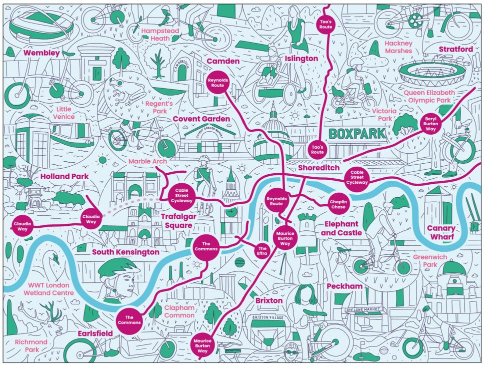 London cycleways (Credit: Possible)