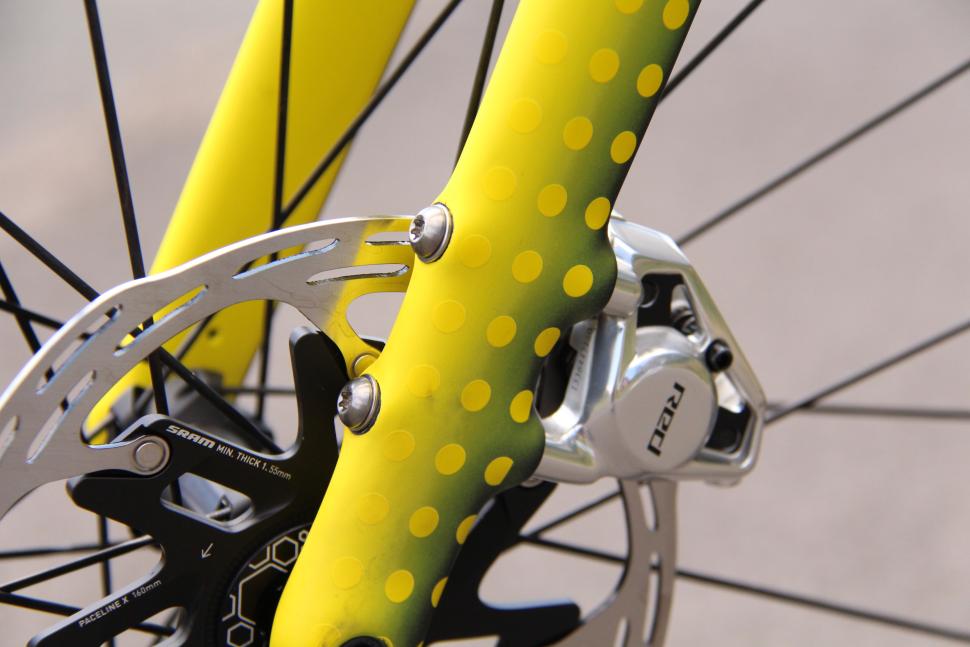 Matteo Jorgensen's Cervelo R5 - brake mount