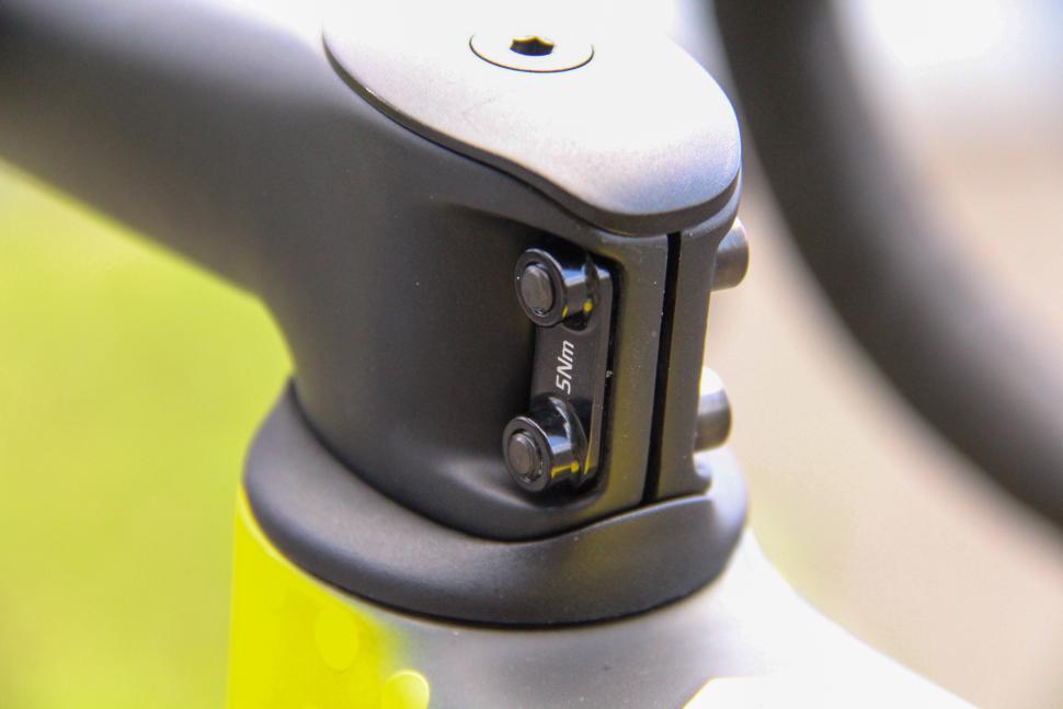 Matteo Jorgensen's Cervelo R5 - stem clamp