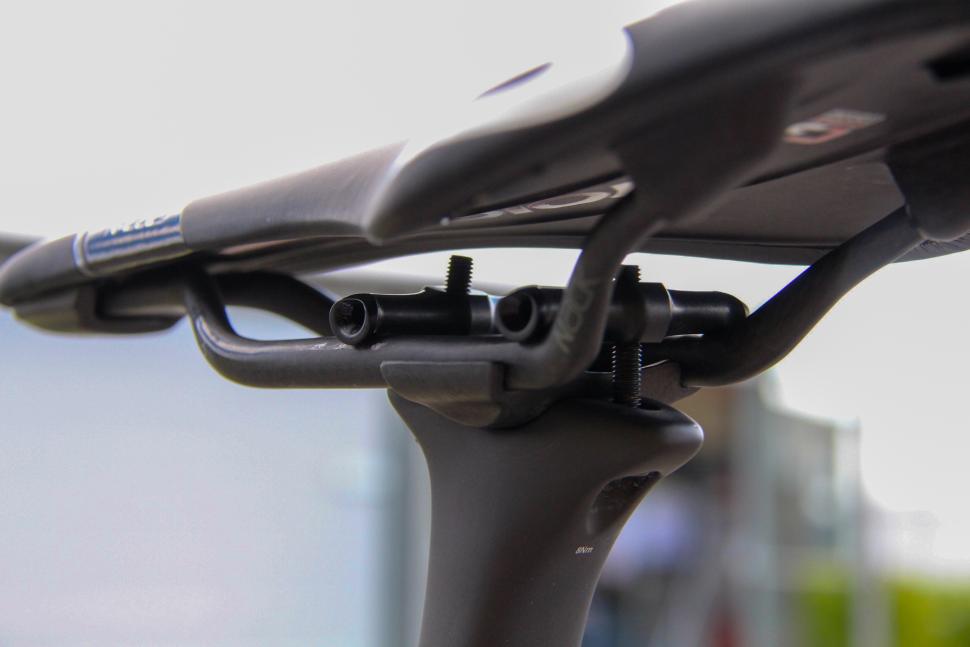 Matteo Jorgensen's Cervelo R5 - saddle rails