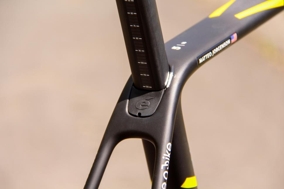 Matteo Jorgensen's Cervelo R5 - Seatpost clamp