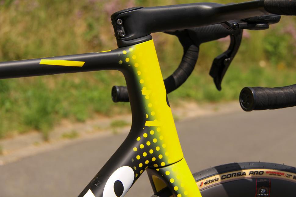 Matteo Jorgensen's Cervelo R5 - headtube
