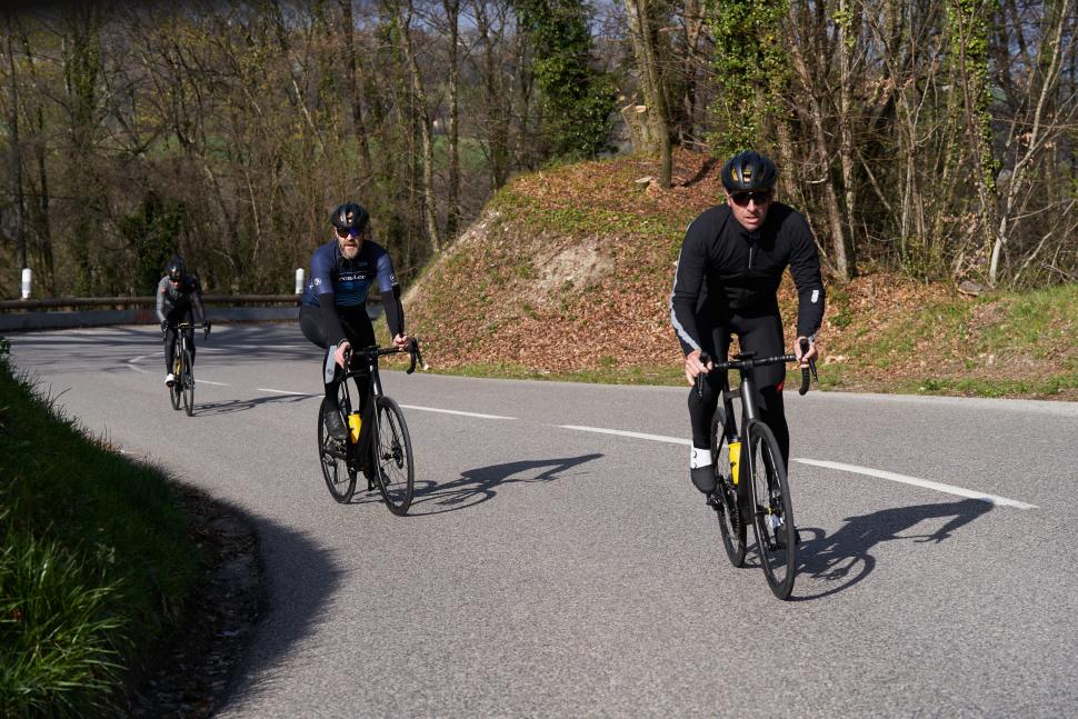 Mavic X-Tend ebike motor launch - dave riding road.cc ride shots 1