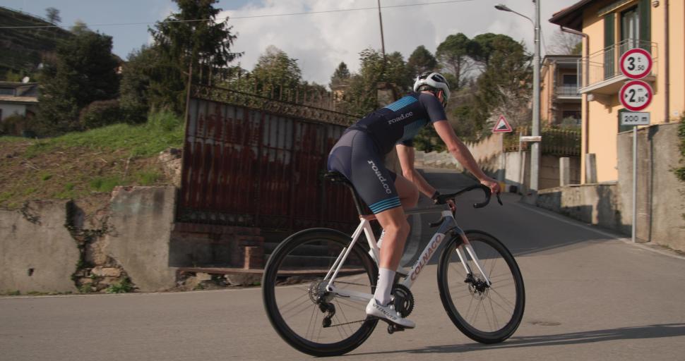 2024 Colnago C68 italy jamie riding shot hill road.cc kit climbing