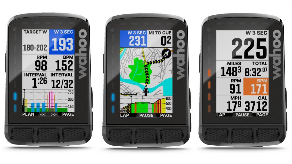 2022 Wahoo Roam V2 colour screens 